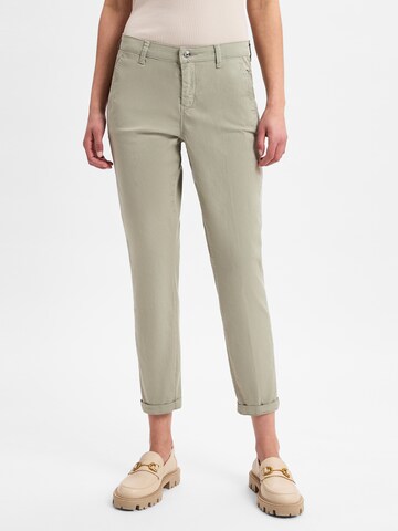 Coupe slim Pantalon 'Summer Spirit' MAC en vert