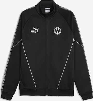 PUMA Trainingsjack 'Olympique de Marseille King Anthem' in Zwart: voorkant