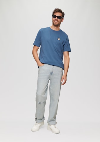 QS T-Shirt in Blau