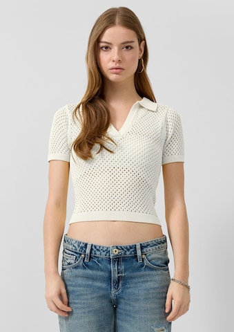 QS Strickpullover in Beige: Vorderseite