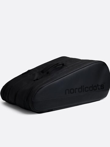 nordicdots Sporttas 'Pro Tennis Bag 12' in Zwart