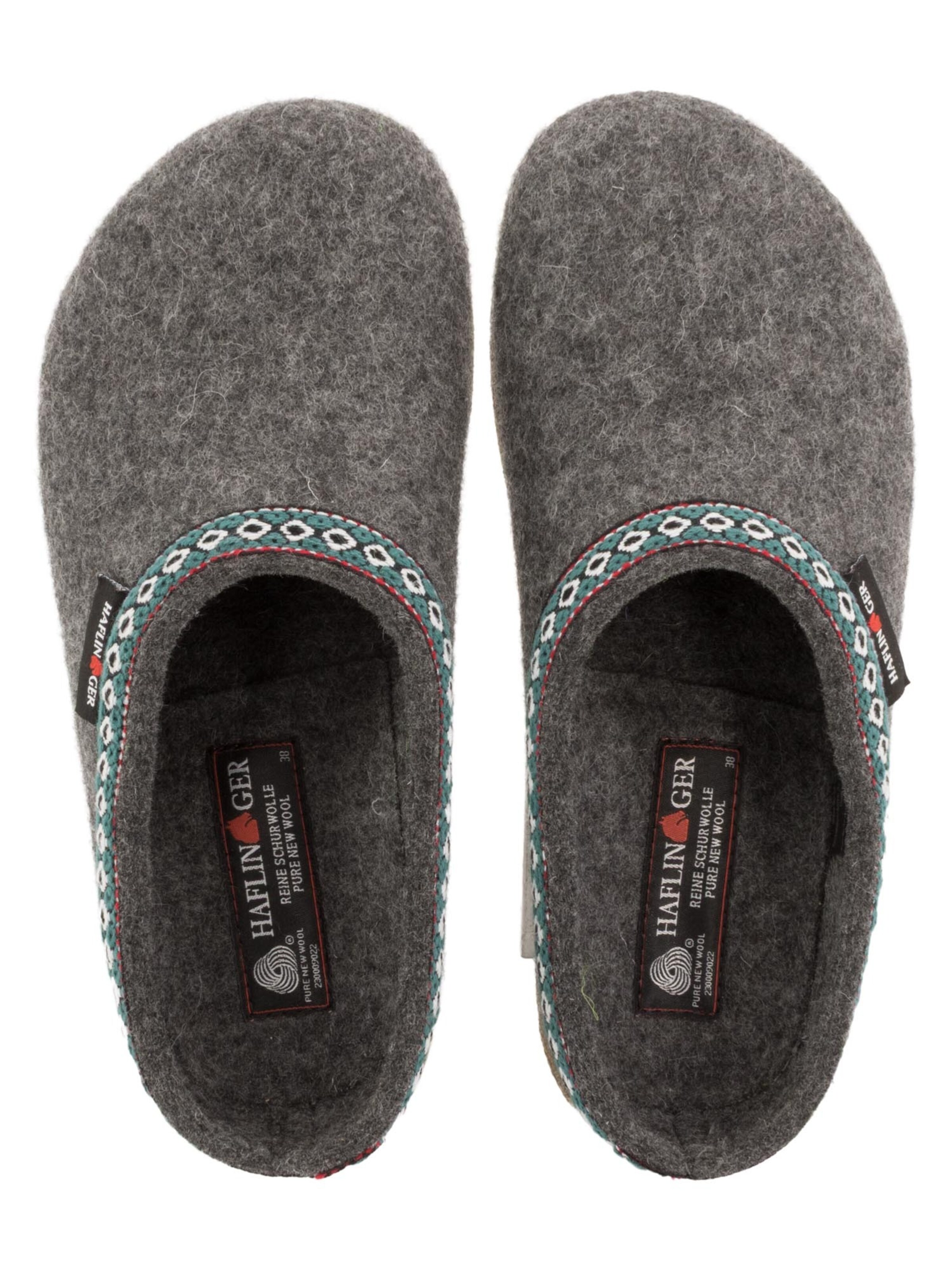 HAFLINGER Clogs 'Franzl' in Grey