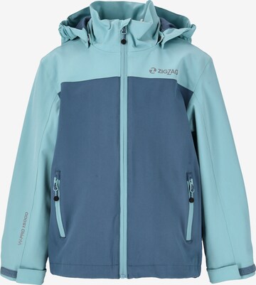 ZigZag Performance Jacket 'Bloomer' in Blue: front