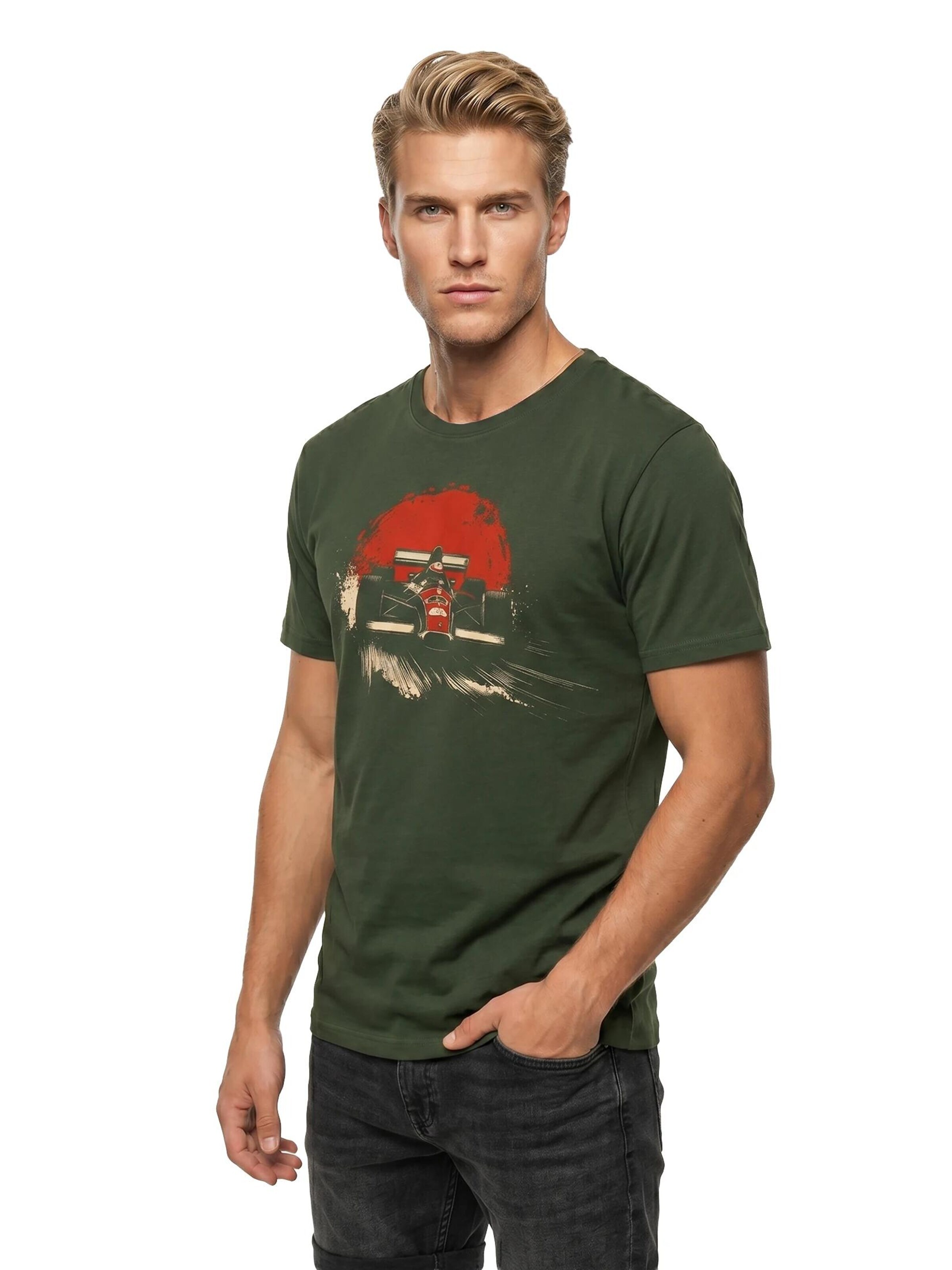 MAKAYA Shirt 'Formel Red' in Green