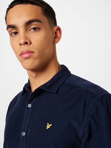 Lyle & Scott Regular fit Overhemd in Blauw