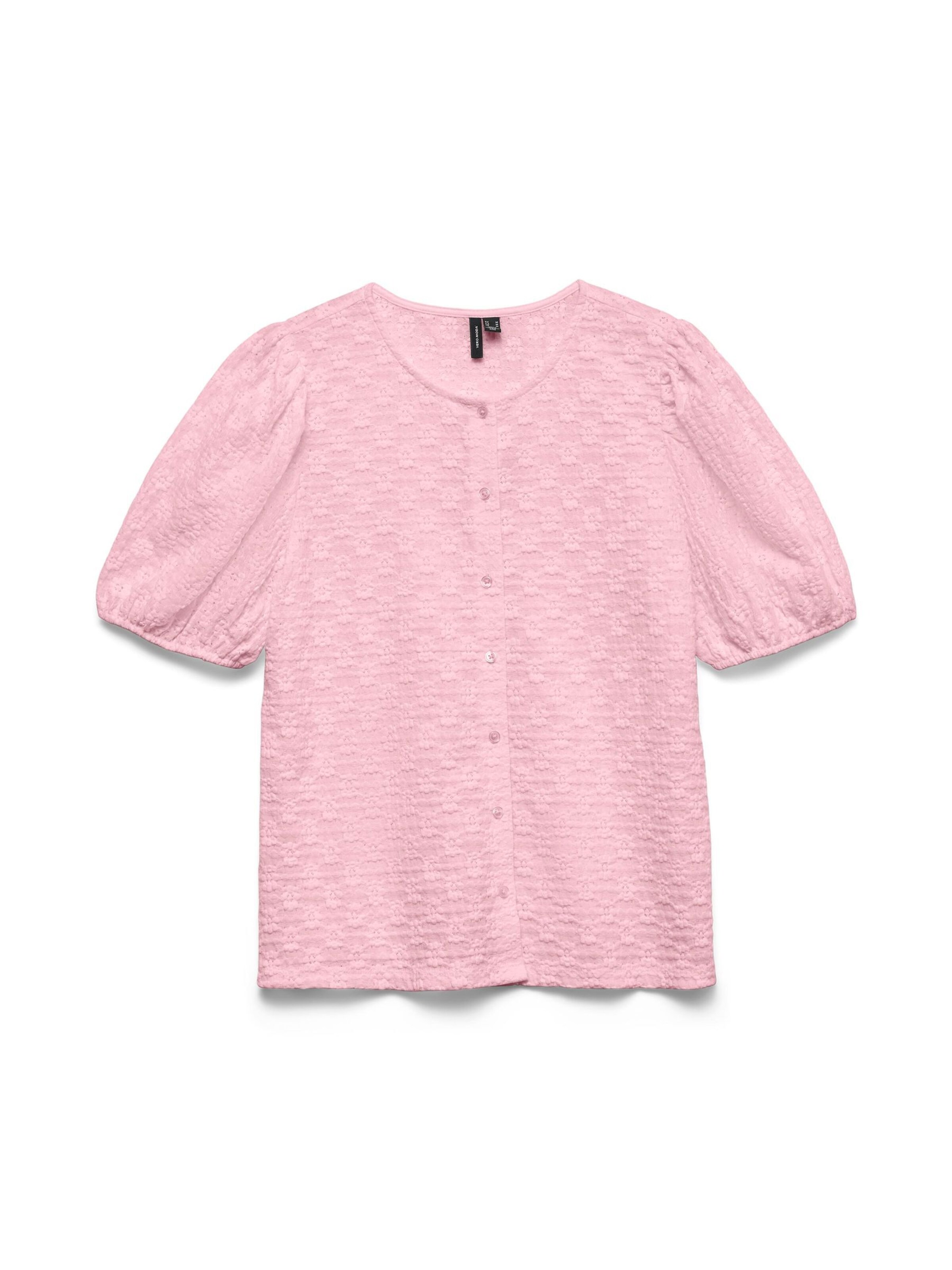 VERO MODA Bluse 'VMFlolwer' in Pink: Vorderseite