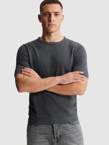 CAST IRON Shirt 'T-shirt in slub cotton' in Grijs: voorkant
