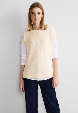 STREET ONE Sweater in Beige: front