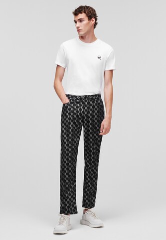 Karl Lagerfeld Regular Hose in Schwarz