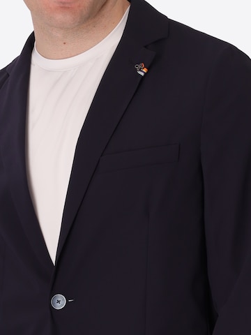 Distretto12 Slim Fit Sakko in Schwarz