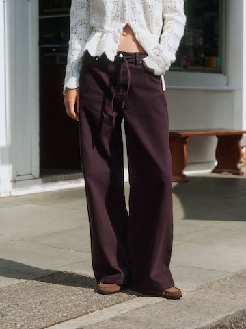 Wide leg Jeans di Next in rosso: frontale
