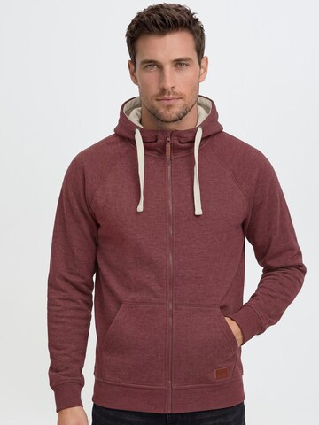 BLEND Sweat jacket 'Speedy' in Purple: front