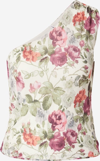 Palaidinė be rankovių 'ONLMELANIA' iš ONLY, spalva – kremo / alyvuogių spalva / ciklameno spalva / šviesiai raudona, Prekių apžvalga