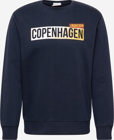 Lindbergh Sweater majica 'Copenhagen' u mornarsko plava / žuta / crvena / bijela, Pregled proizvoda