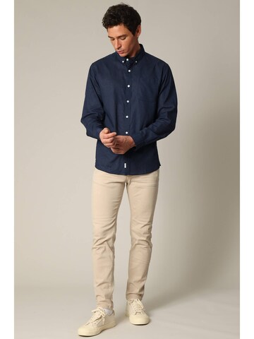 Coupe regular Chemise 'Sole' Deeluxe en bleu