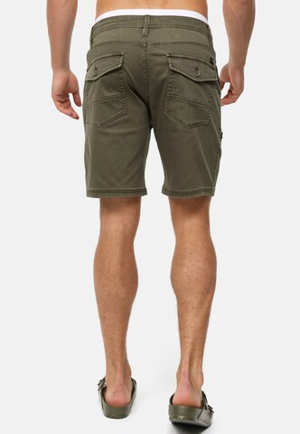 INDICODE JEANS Regular Trousers 'Diago' in Green