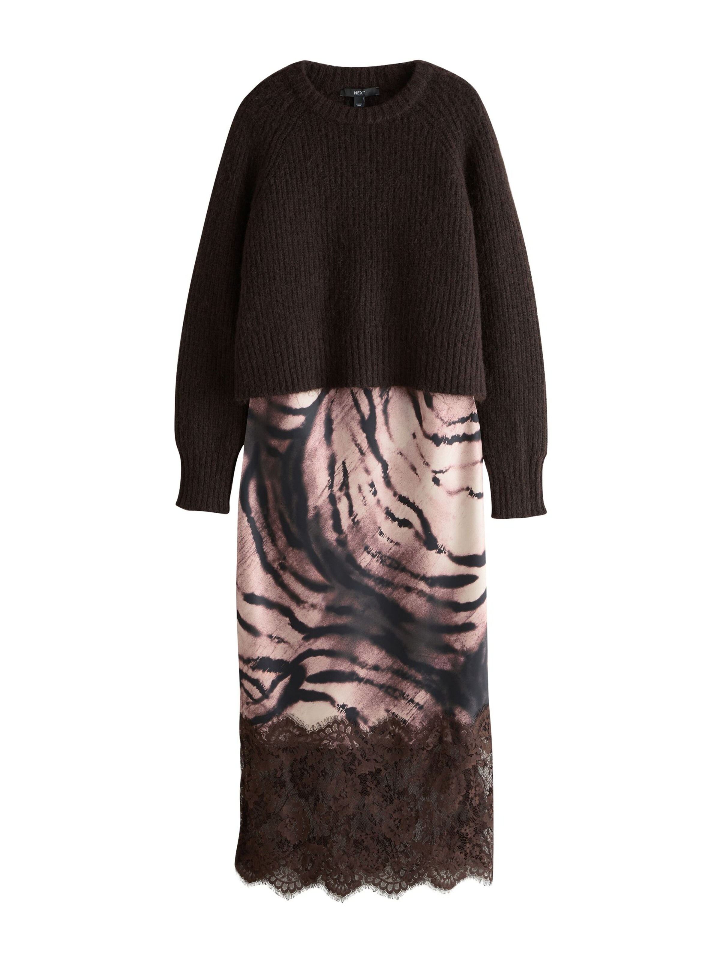 Abito in maglia di Next in marrone: frontale