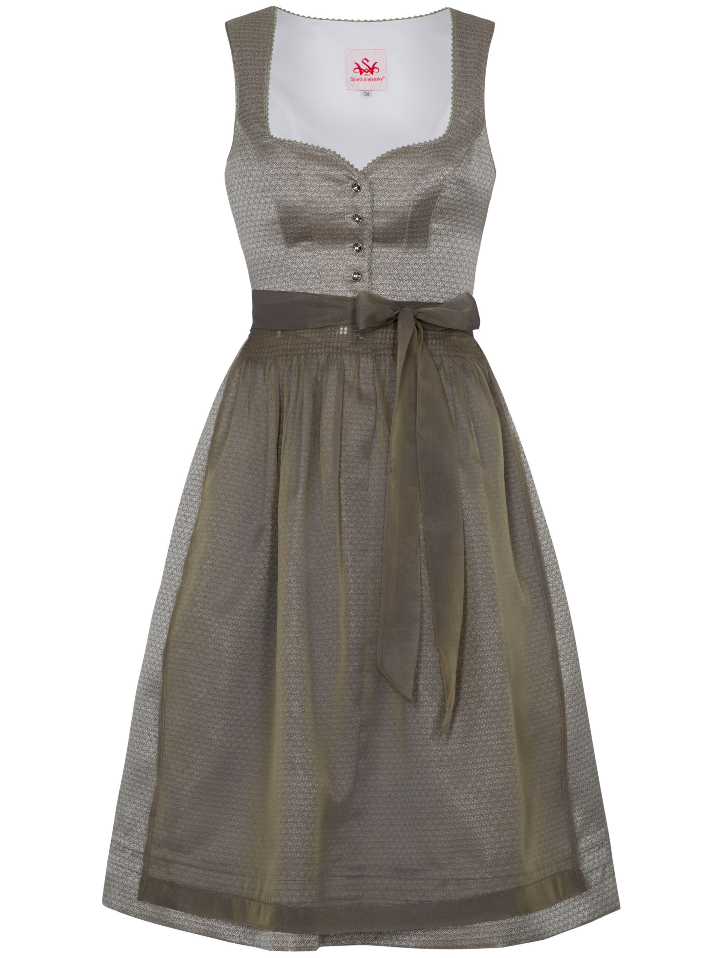 Dirndl 'Flamingo' SPIETH & WENSKY en vert : devant