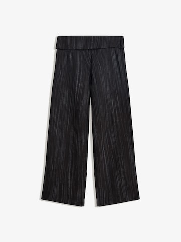 Wide Leg Pantalon Bershka en noir