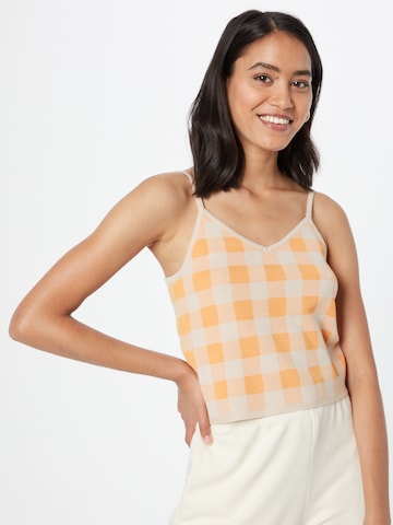 Aware Knitted Top 'UDELE' in Orange: front
