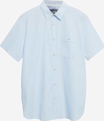 s.Oliver Regular Fit Hemd in Blau: Vorderseite