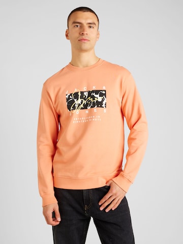 JACK & JONES Sweatshirt 'ARUBA' i orange: framsida