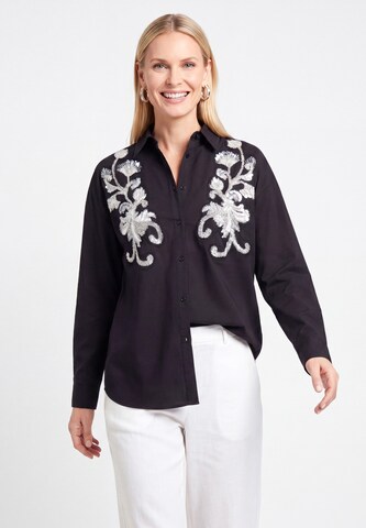 Chemisier usha WHITE LABEL en noir : devant
