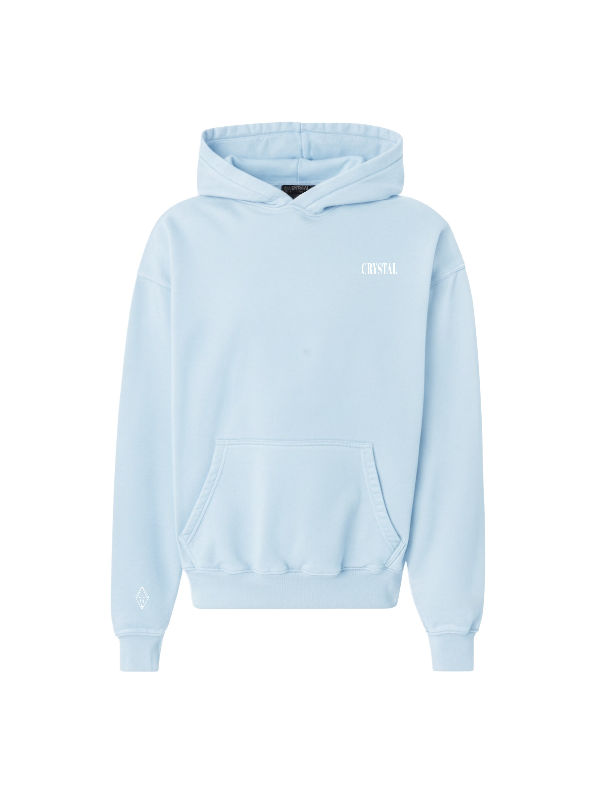 Crystal Paris Sweatshirt 'Face'‌‌‌‌‌‌‌ in Blau: Vorderseite