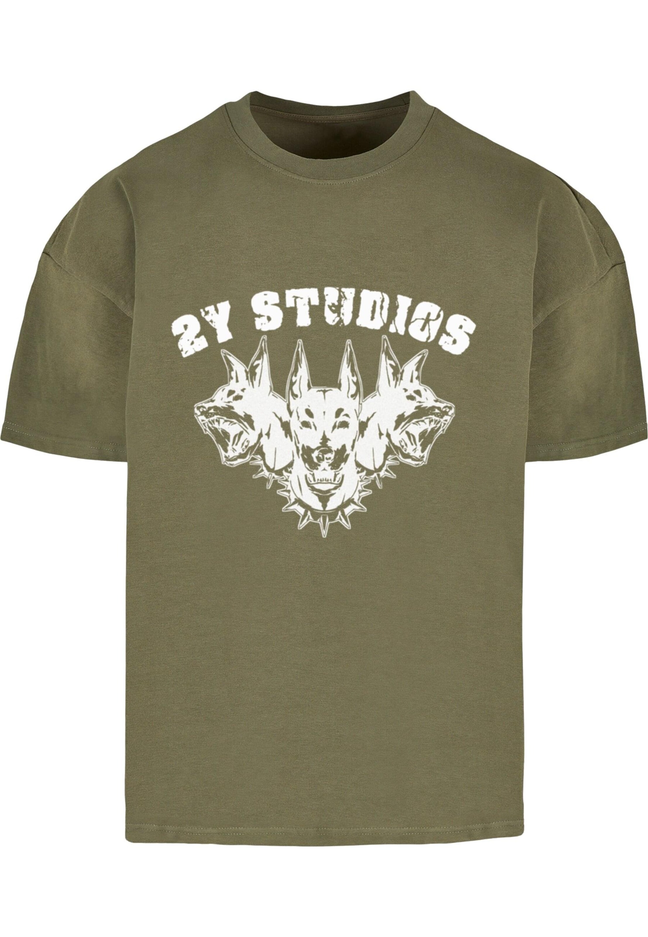 2Y Studios Shirt 'Dobermann' in Green: front