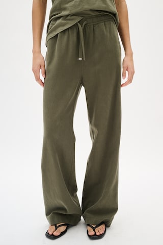 InWear Loosefit Broek in Groen: voorkant