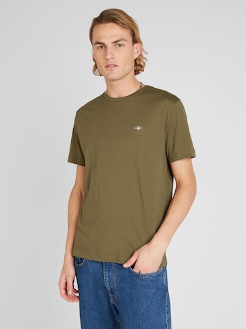 T-Shirt GANT en vert : devant