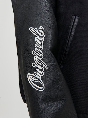 JACK & JONES Between-Season Jacket 'Varsity' in Black