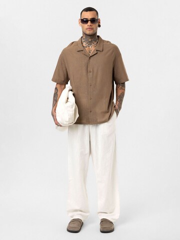 Dandalo Comfort fit Button Up Shirt 'Damian' in Brown