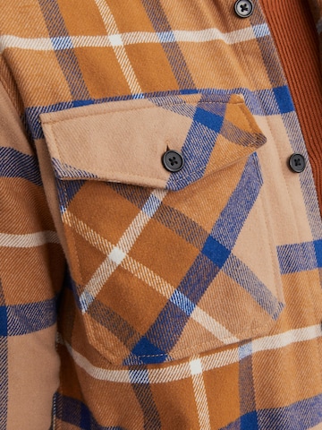 JACK & JONES Regular fit Button Up Shirt 'Roy' in Brown