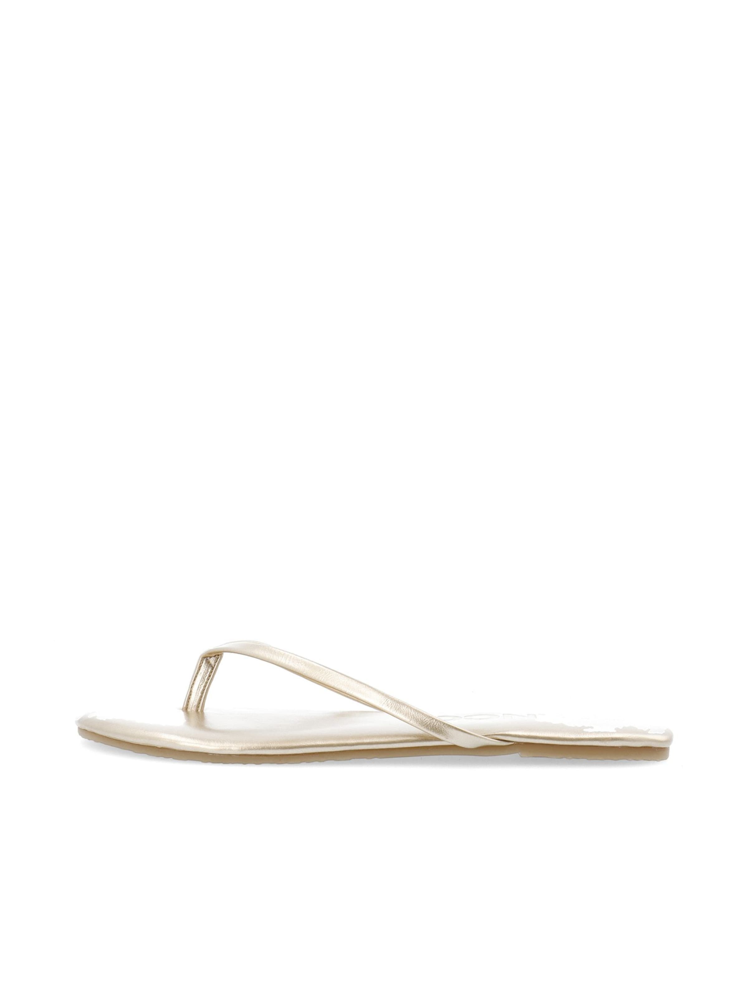 Bianco Teenslipper 'Mexico' in Goud: voorkant