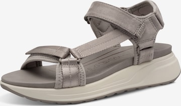Sandales Tamaris en gris : devant