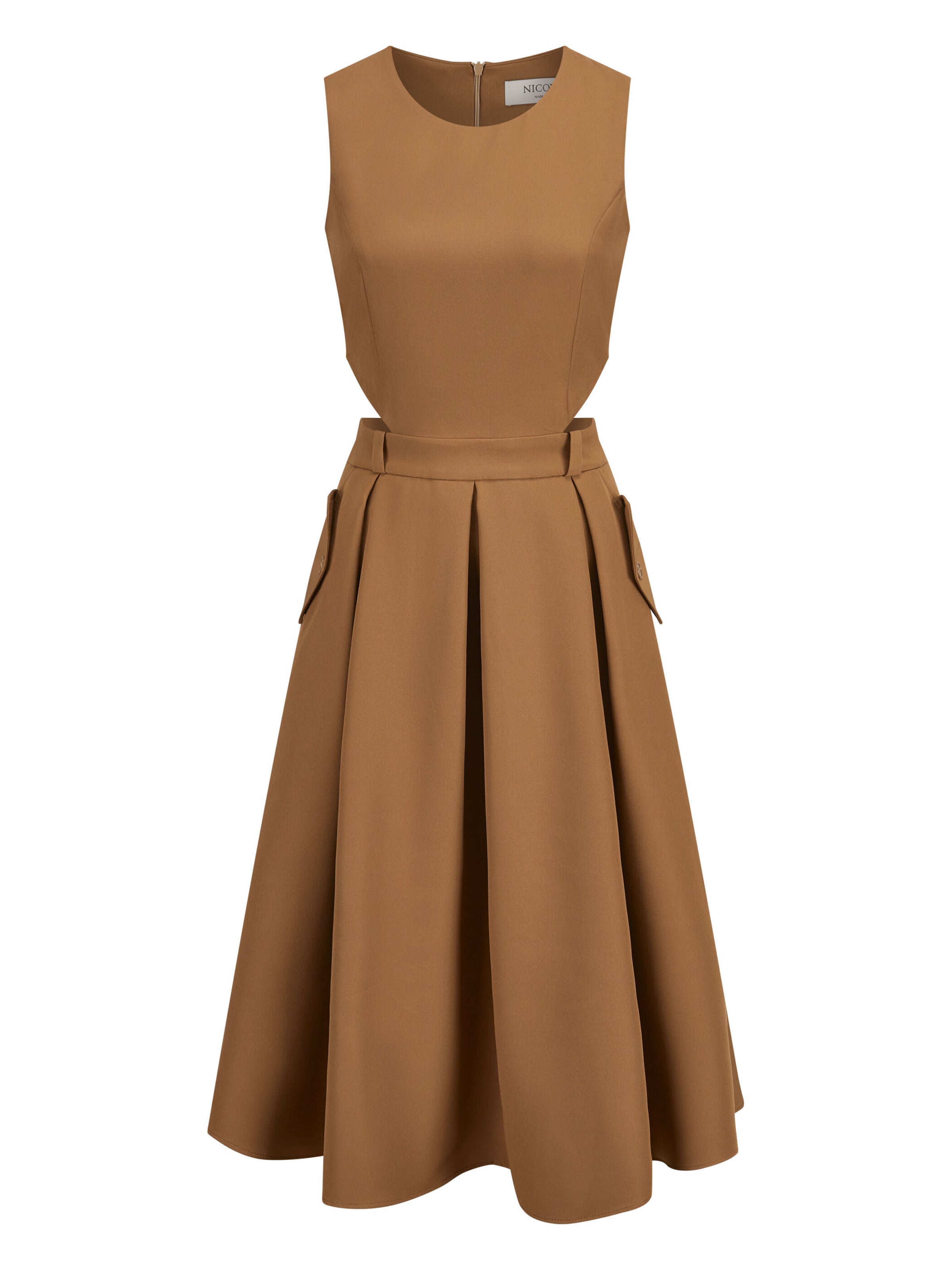 Nicowa Kleid 'Ballowi' in Beige: Vorderseite
