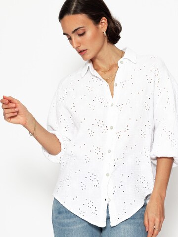SASSYCLASSY Bluse‌‌‌‌‌ in Weiß