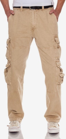 JETLAG Regular Cargohose in Beige: Vorderseite
