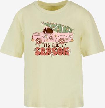 F4NT4STIC Shirt in Geel: voorkant