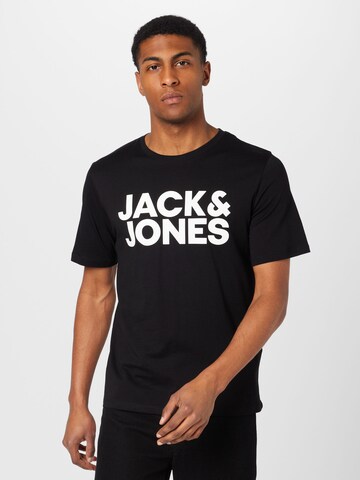 JACK & JONES Särk, värv must: eest vaates