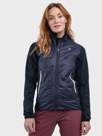 Schöffel Functionele fleece jas 'Cascata' in Blauw: voorkant