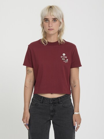 T-shirt 'Fa Ozzy 2' Volcom en rouge : devant