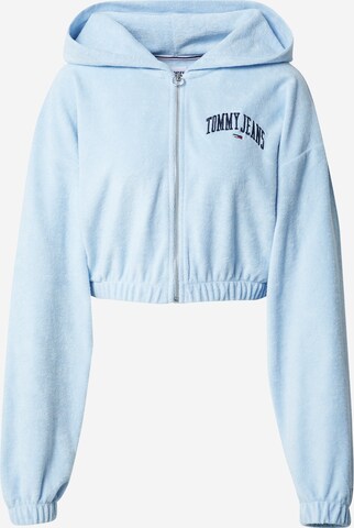 Tommy Jeans Zip-Up Hoodie in Blue: front