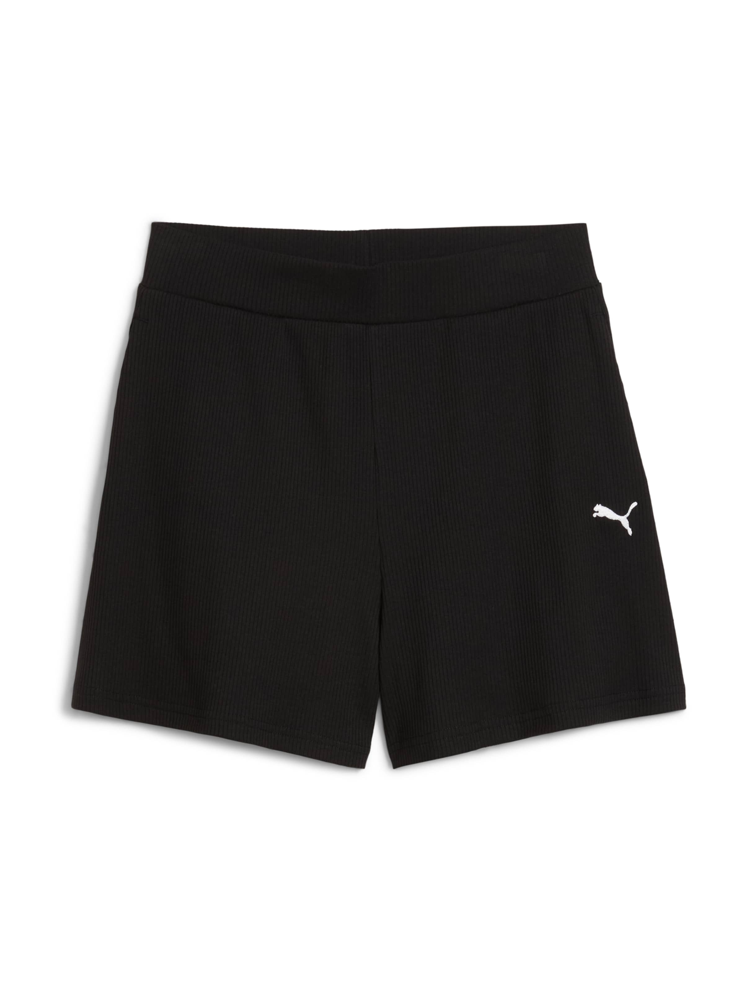 PUMA Sportshorts 'ESS ELEVATED' in Schwarz: Vorderseite