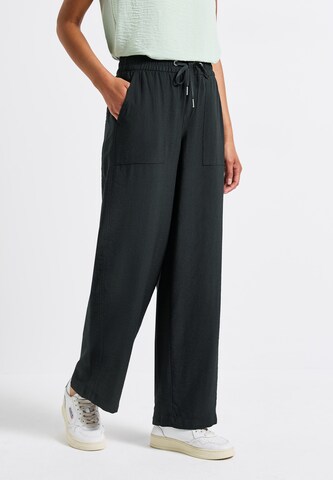 STREET ONE Loosefit Hose in Schwarz: Vorderseite