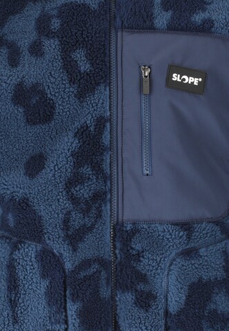 SLOPE Athletic fleece jacket 'Kendor' in Blue