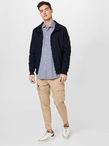 Bruun & Stengade Slim Fit Hemd 'Rangnick' in Blau