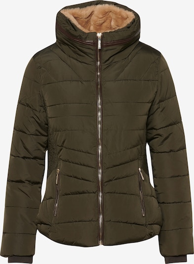 KOROSHI Winterparka in karamell / khaki, Produktansicht