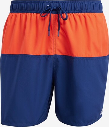 ADIDAS PERFORMANCE Athletic Swim Trunks in Blue: front